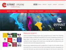 Tablet Screenshot of eprintdps.com